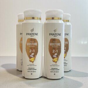 4 Pantene Pro-V Daily Moisture Renewal 2 in 1 Shampoo & Conditioner 10.4 Oz